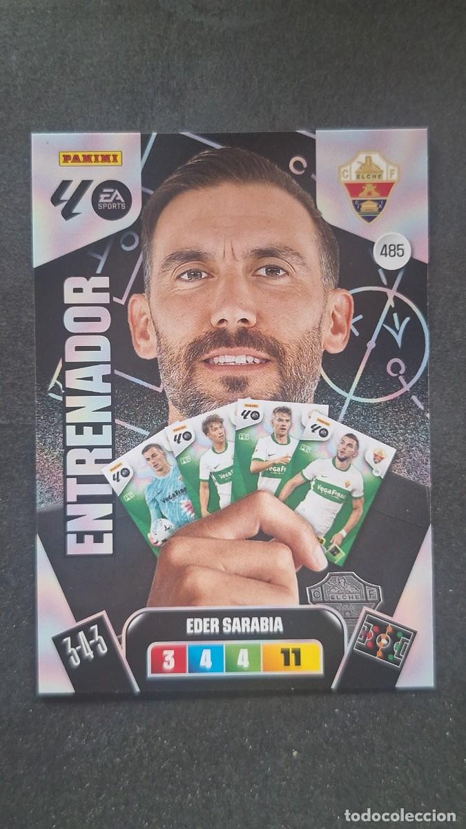Cromos de F&uacute;tbol: L3 EDER SARABIA ENTRENADOR ELCHE C. F. 485 ADRENALYN XL LIGA 2025/2026 25 26 PANINI
