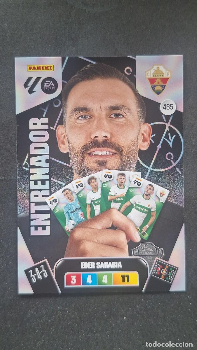 Cromos de F&uacute;tbol: L3 EDER SARABIA ENTRENADOR ELCHE C. F. 485 ADRENALYN XL LIGA 2025/2026 25 26 PANINI