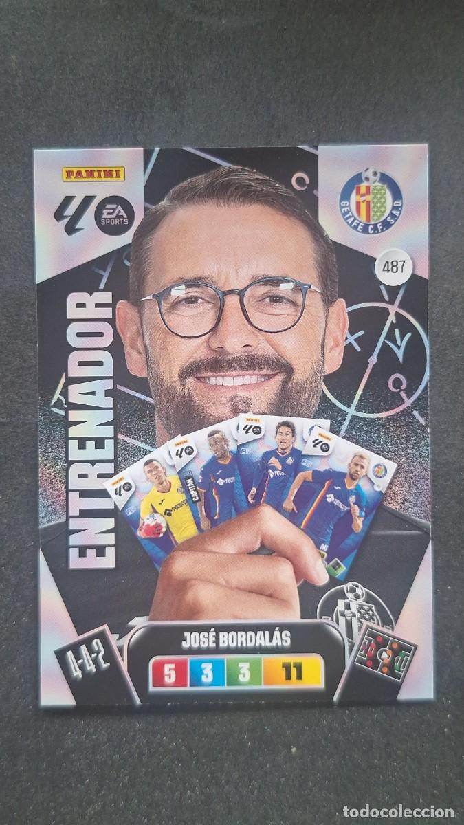 Football Stickers: L3 JOSE BORDALAS ENTRENADOR GETAFE C. F. 487 ADRENALYN XL LIGA 2025/2026 25 26 PANINI