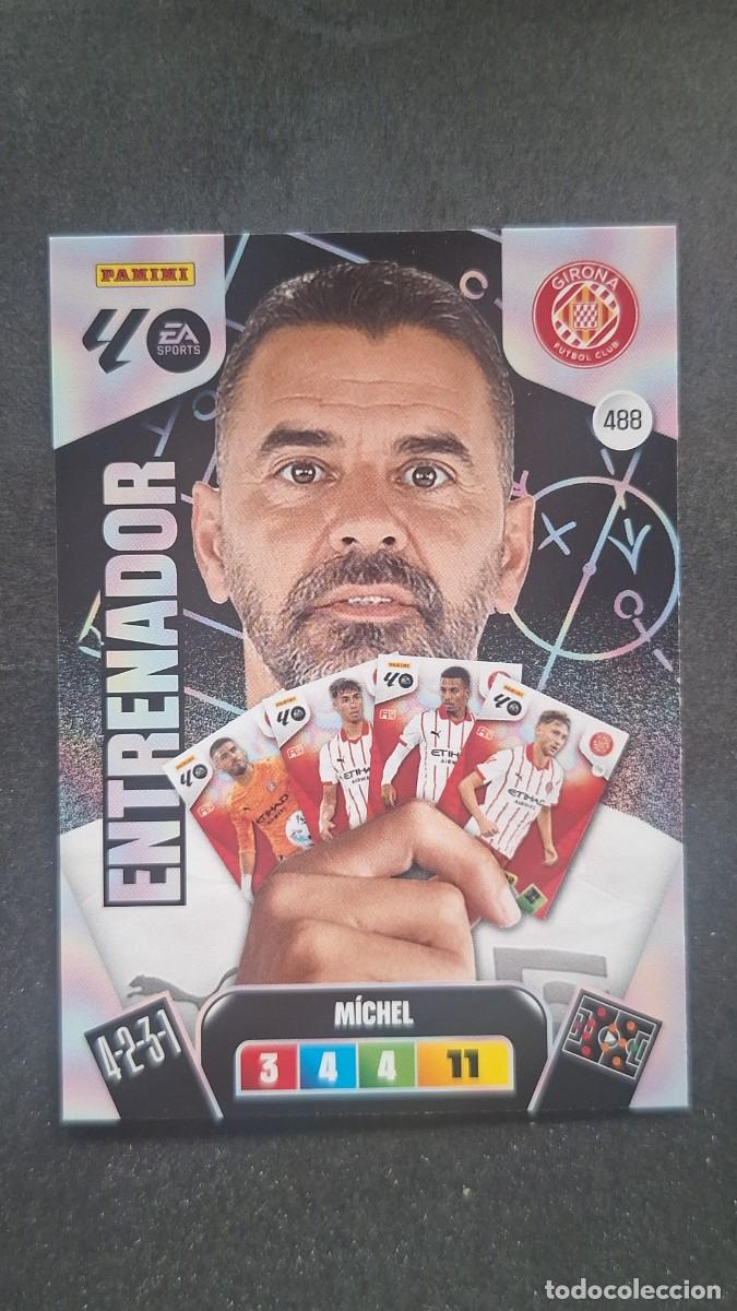 Cartes &agrave; collectionner de Football: L3 MICHEL ENTRENADOR GIRONA F. C. 488 ADRENALYN XL LIGA 2025/2026 25 26 PANINI