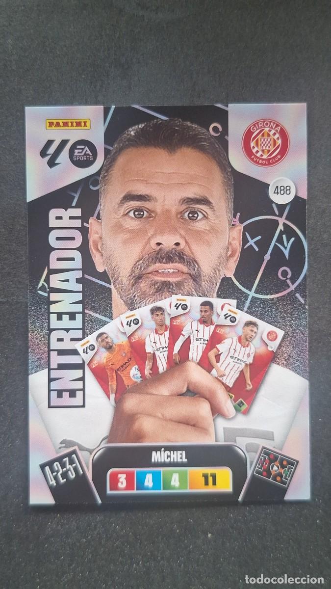 Cartes &agrave; collectionner de Football: L3 MICHEL ENTRENADOR GIRONA F. C. 488 ADRENALYN XL LIGA 2025/2026 25 26 PANINI