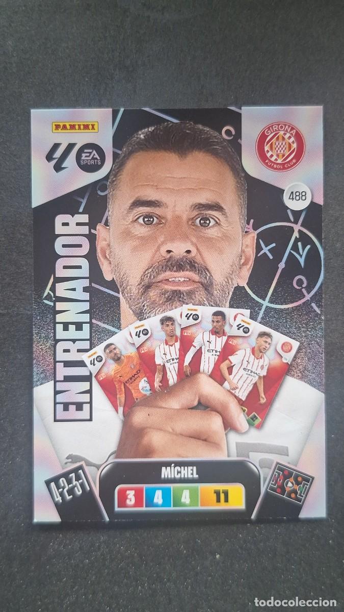 Cartes &agrave; collectionner de Football: L3 MICHEL ENTRENADOR GIRONA F. C. 488 ADRENALYN XL LIGA 2025/2026 25 26 PANINI