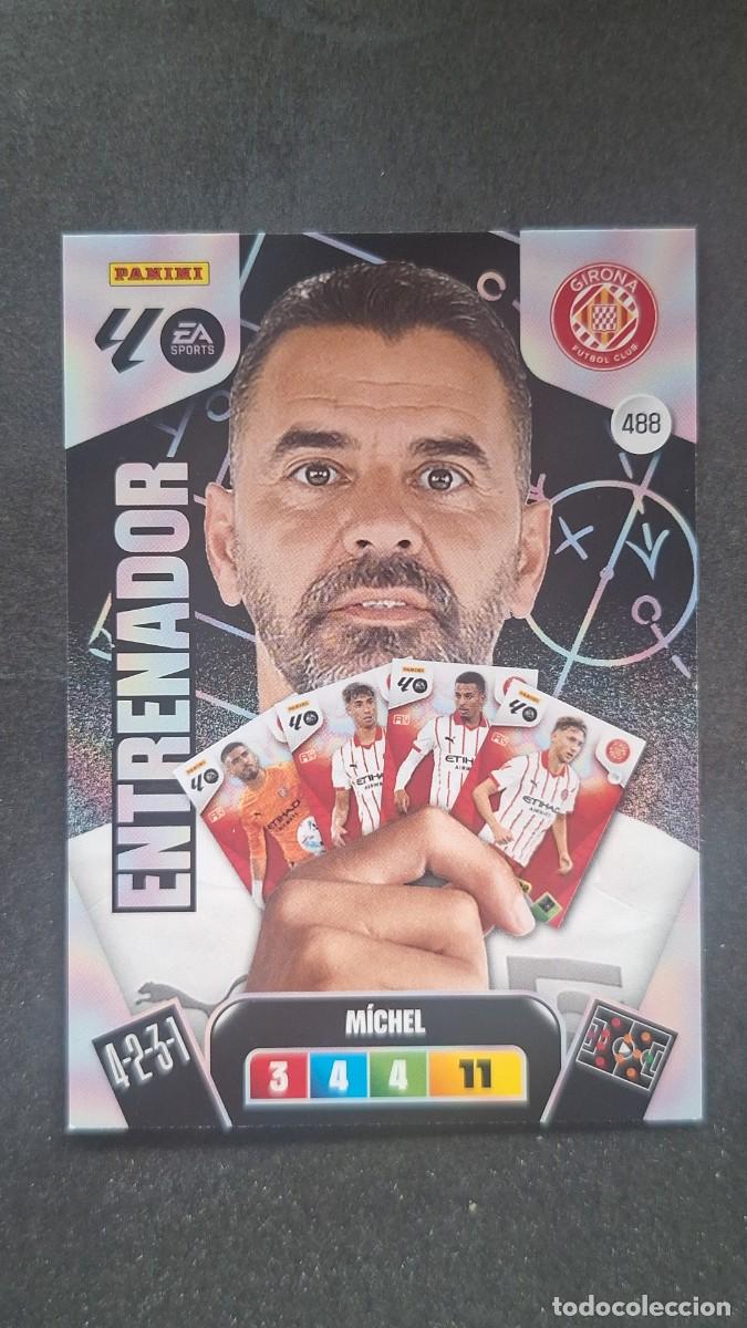 Cartes &agrave; collectionner de Football: L3 MICHEL ENTRENADOR GIRONA F. C. 488 ADRENALYN XL LIGA 2025/2026 25 26 PANINI