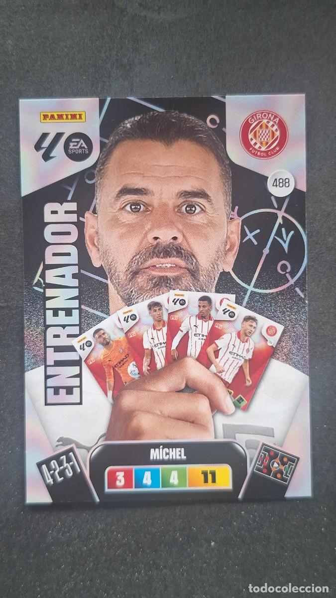 Football Stickers: L3 MICHEL ENTRENADOR GIRONA F. C. 488 ADRENALYN XL LIGA 2025/2026 25 26 PANINI