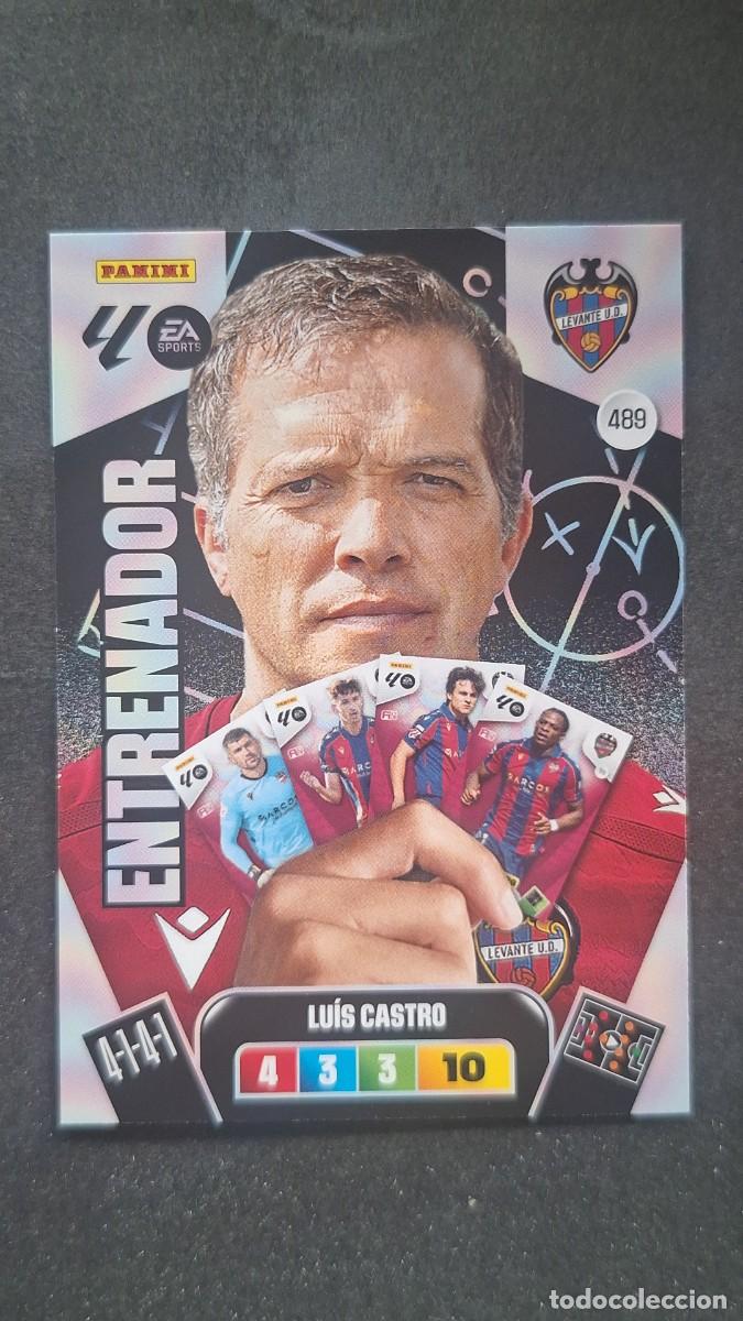 Football Stickers: L3 LUIS CASTRO ENTRENADOR LEVANTE U. D. 489 ADRENALYN XL LIGA 2025/2026 25 26 PANINI