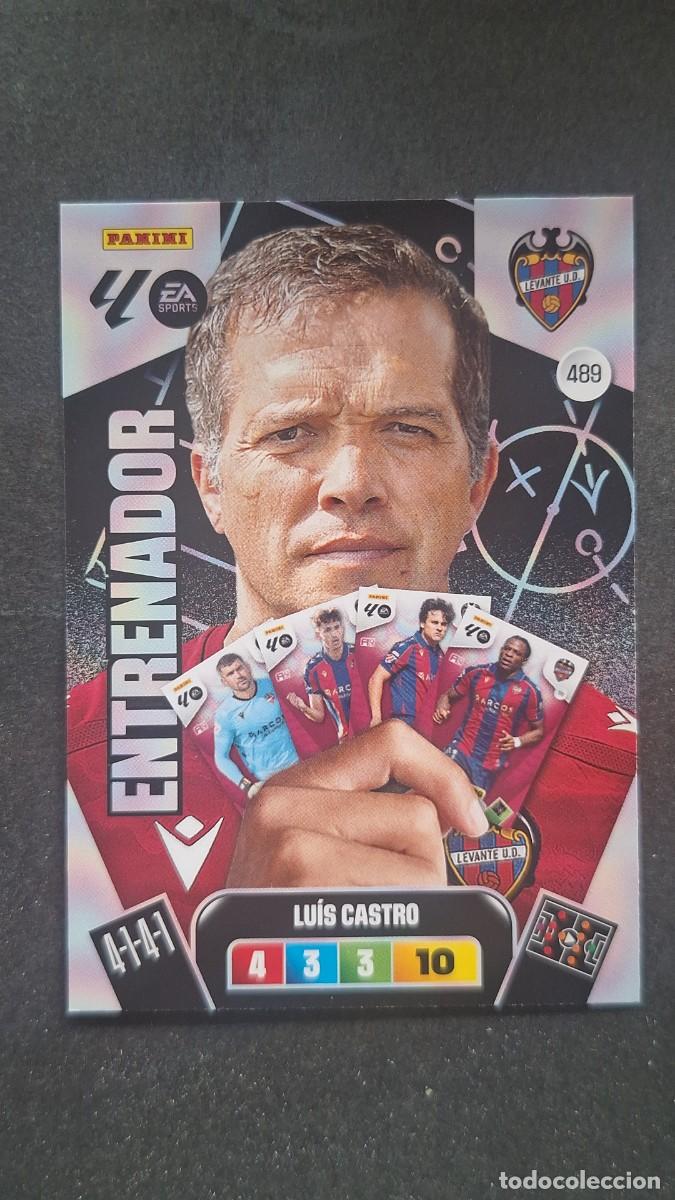 Football Stickers: L3 LUIS CASTRO ENTRENADOR LEVANTE U. D. 489 ADRENALYN XL LIGA 2025/2026 25 26 PANINI
