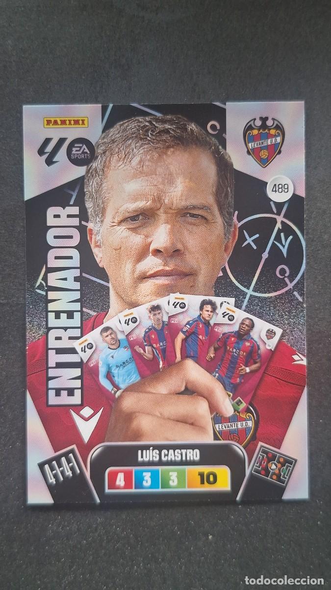Football Stickers: L3 LUIS CASTRO ENTRENADOR LEVANTE U. D. 489 ADRENALYN XL LIGA 2025/2026 25 26 PANINI