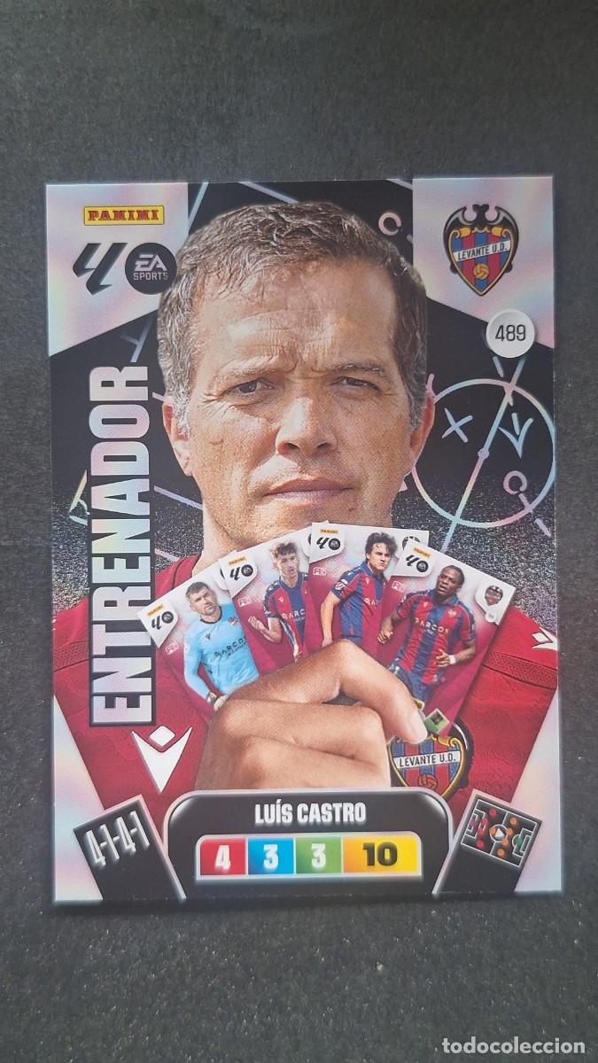 Football Stickers: L3 LUIS CASTRO ENTRENADOR LEVANTE U. D. 489 ADRENALYN XL LIGA 2025/2026 25 26 PANINI