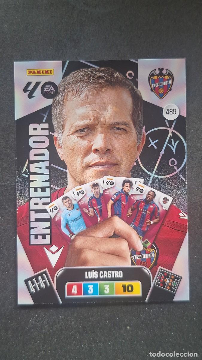 Football Stickers: L3 LUIS CASTRO ENTRENADOR LEVANTE U. D. 489 ADRENALYN XL LIGA 2025/2026 25 26 PANINI