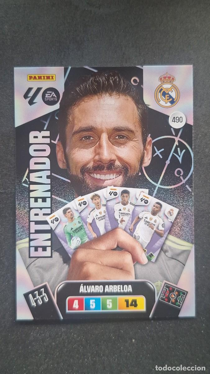 Football Stickers: L3 ALVARO ARBELOA ENTRENADOR REAL MADRID 490 ADRENALYN XL LIGA 2025/2026 25 26 PANINI