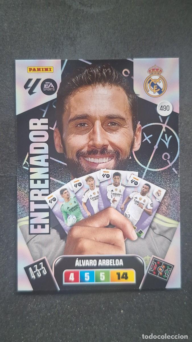 Football Stickers: L3 ALVARO ARBELOA ENTRENADOR REAL MADRID 490 ADRENALYN XL LIGA 2025/2026 25 26 PANINI