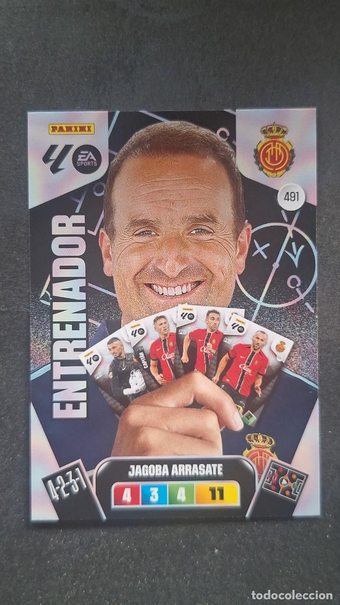 Football Stickers: L3 JAGOBA ARRASATE ENTRENADOR R. C. D. MALLORCA 491 ADRENALYN XL LIGA 2025/2026 25 26 PANINI