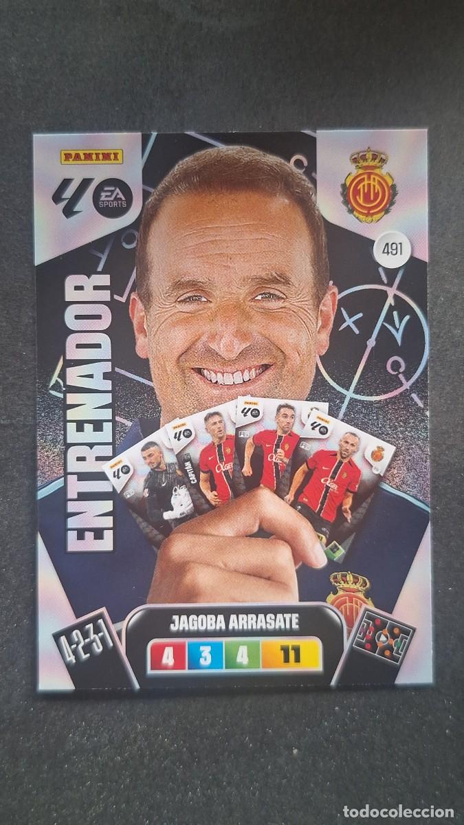 Football Stickers: L3 JAGOBA ARRASATE ENTRENADOR R. C. D. MALLORCA 491 ADRENALYN XL LIGA 2025/2026 25 26 PANINI