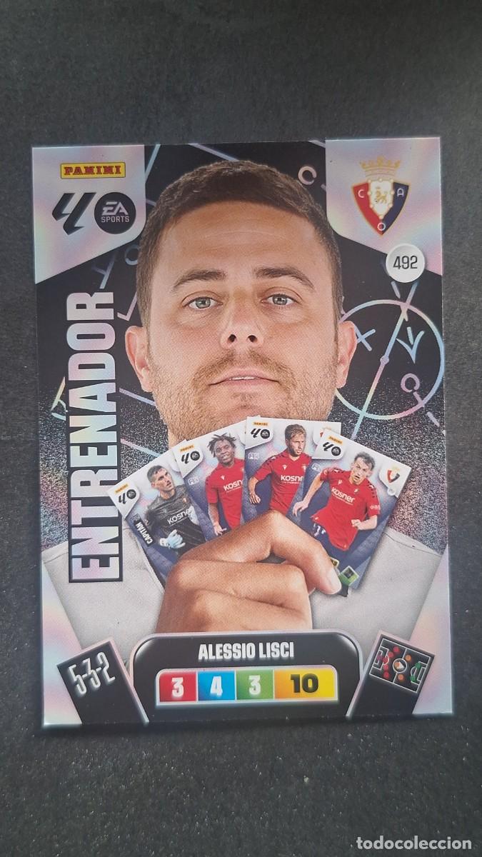 Football Stickers: L3 ALESSIO LISCI ENTRENADOR C. A. OSASUNA 492 ADRENALYN XL LIGA 2025/2026 25 26 PANINI