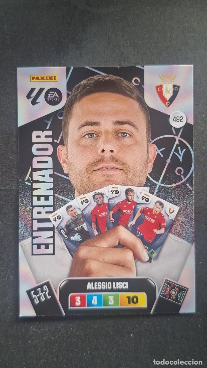 Football Stickers: L3 ALESSIO LISCI ENTRENADOR C. A. OSASUNA 492 ADRENALYN XL LIGA 2025/2026 25 26 PANINI