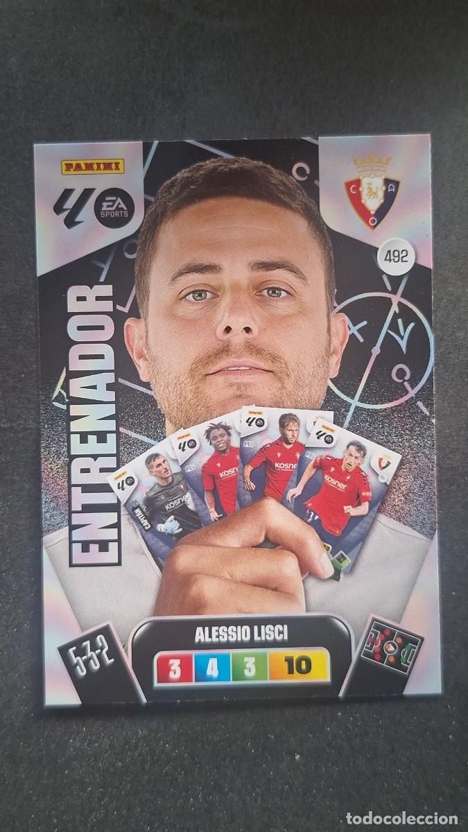 Football Stickers: L3 ALESSIO LISCI ENTRENADOR C. A. OSASUNA 492 ADRENALYN XL LIGA 2025/2026 25 26 PANINI