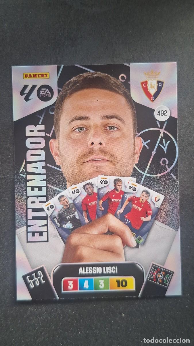 Football Stickers: L3 ALESSIO LISCI ENTRENADOR C. A. OSASUNA 492 ADRENALYN XL LIGA 2025/2026 25 26 PANINI