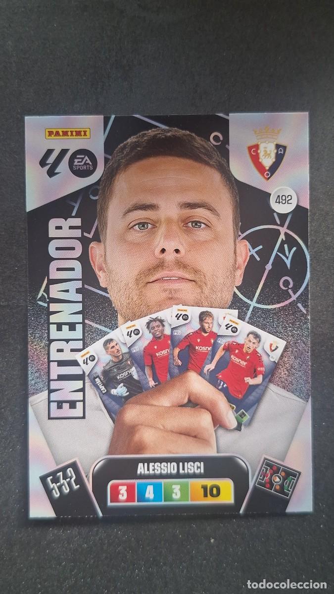 Football Stickers: L3 ALESSIO LISCI ENTRENADOR C. A. OSASUNA 492 ADRENALYN XL LIGA 2025/2026 25 26 PANINI