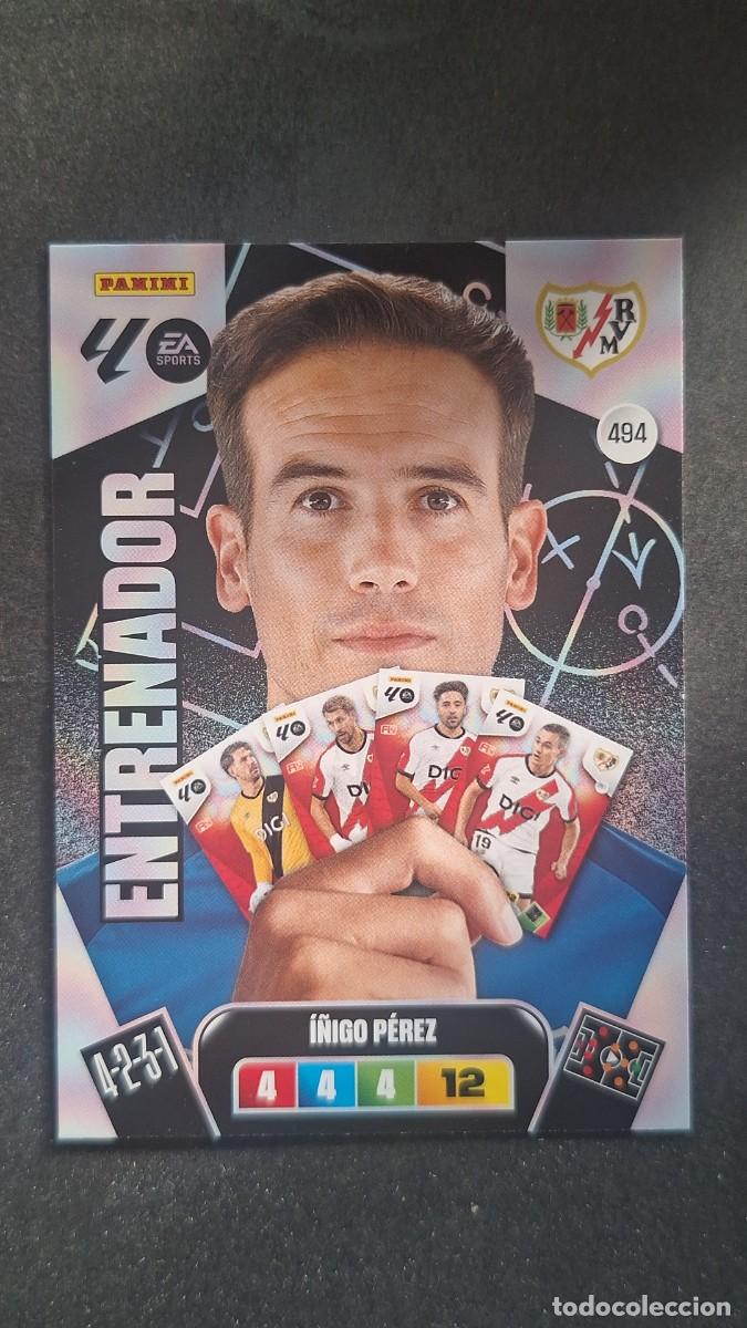 Cromos de F&uacute;tbol: L3 I&Ntilde;IGO PEREZ ENTRENADOR RAYO VALLECANO 494 ADRENALYN XL LIGA 2025/2026 25 26 PANINI