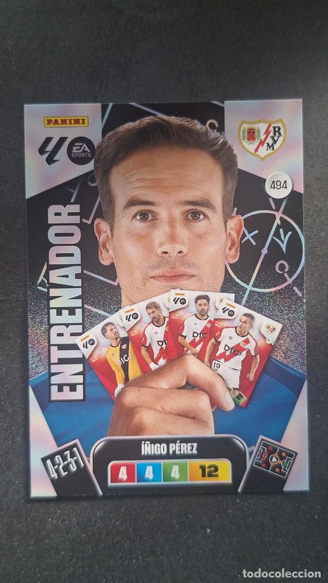 Cromos de F&uacute;tbol: L3 I&Ntilde;IGO PEREZ ENTRENADOR RAYO VALLECANO 494 ADRENALYN XL LIGA 2025/2026 25 26 PANINI