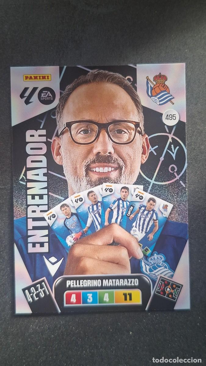 Cromos de F&uacute;tbol: L3 PELLEGRINO MATARAZZO ENTRENADOR REAL SOCIEDAD 495 ADRENALYN XL LIGA 2025/2026 25 26 PANINI