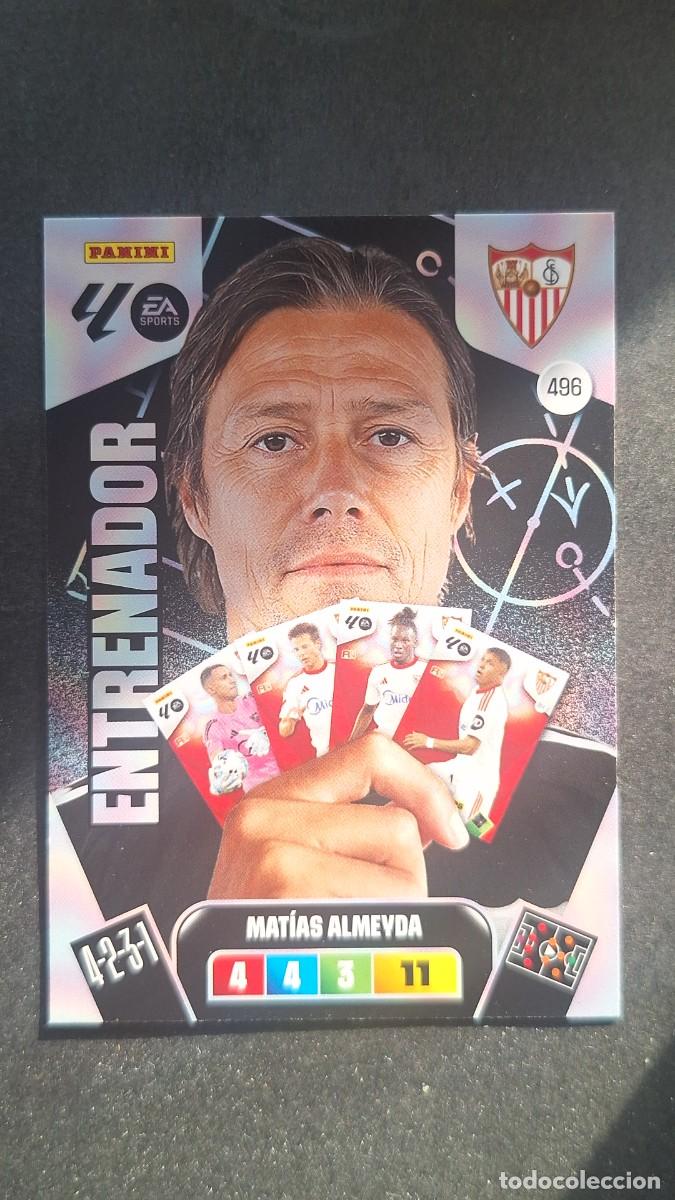 Cromos de F&uacute;tbol: L3 MATIAS ALMEYDA ENTRENADOR SEVILLA F. C. 496 ADRENALYN XL LIGA 2025/2026 25 26 PANINI