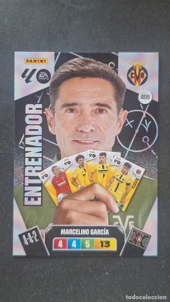Cromos de F&uacute;tbol: L3 MARCELINO GARCIA ENTRENADOR VILLARREAL C. F. 498 ADRENALYN XL LIGA 2025/2026 25 26 PANINI