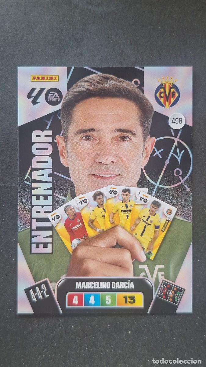 Cromos de F&uacute;tbol: L3 MARCELINO GARCIA ENTRENADOR VILLARREAL C. F. 498 ADRENALYN XL LIGA 2025/2026 25 26 PANINI