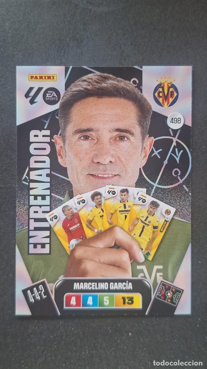 Cromos de F&uacute;tbol: L3 MARCELINO GARCIA ENTRENADOR VILLARREAL C. F. 498 ADRENALYN XL LIGA 2025/2026 25 26 PANINI