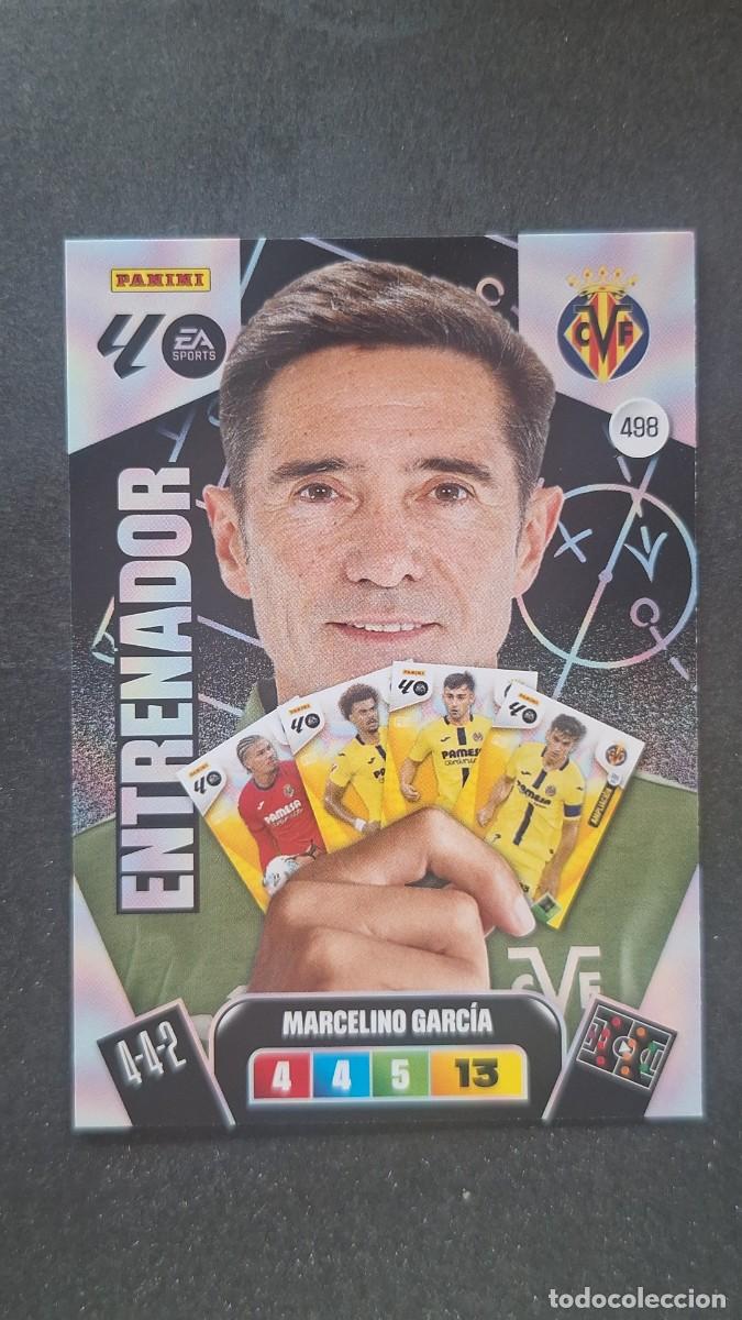 Cromos de F&uacute;tbol: L3 MARCELINO GARCIA ENTRENADOR VILLARREAL C. F. 498 ADRENALYN XL LIGA 2025/2026 25 26 PANINI