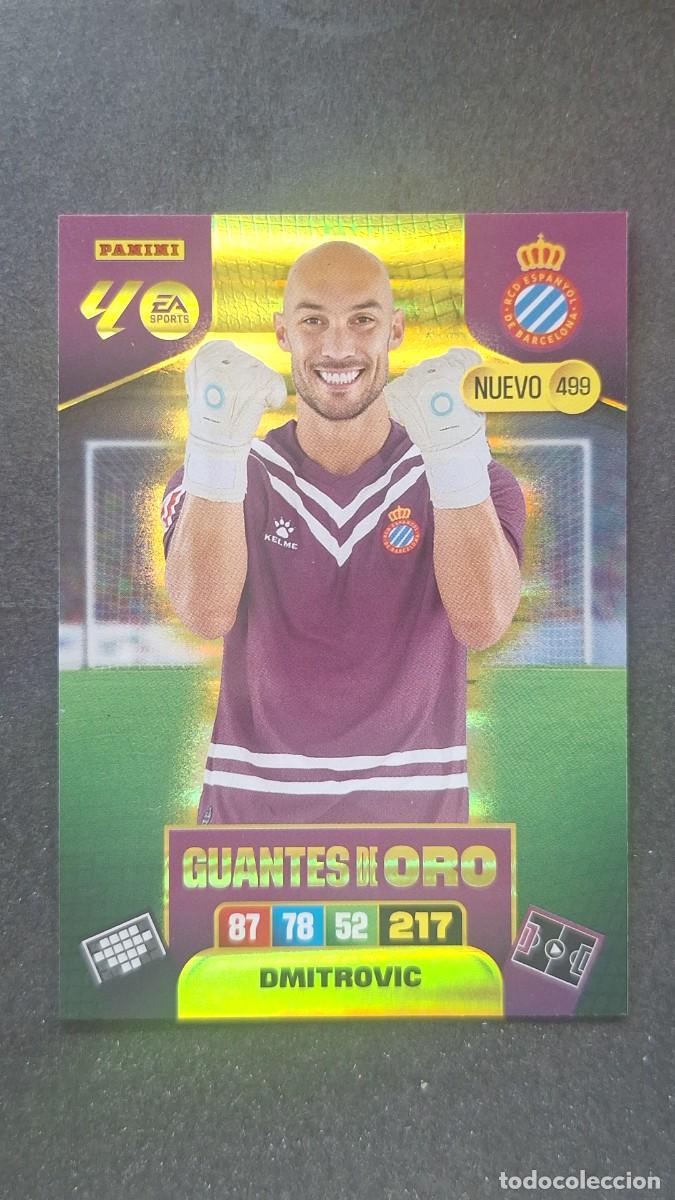 Cromos de F&uacute;tbol: L3 DMITROVIC R. C. D. ESPA&Ntilde;OL 498 NUEVO GUANTES DE ORO ADRENALYN XL LIGA 2025/2026 25 26 PANINI