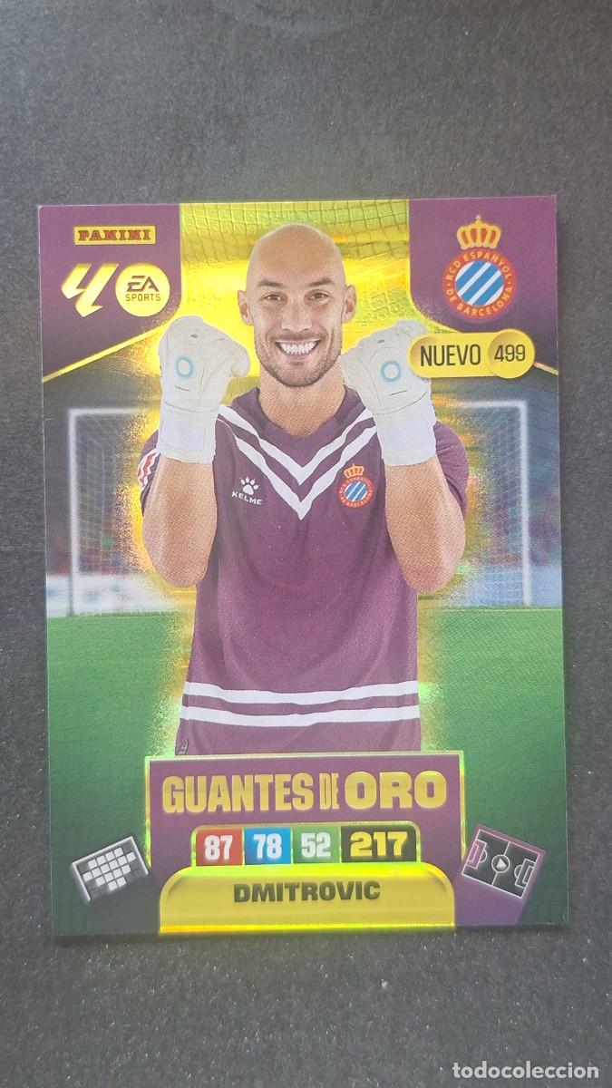 Cromos de F&uacute;tbol: L3 DMITROVIC R. C. D. ESPA&Ntilde;OL 498 NUEVO GUANTES DE ORO ADRENALYN XL LIGA 2025/2026 25 26 PANINI