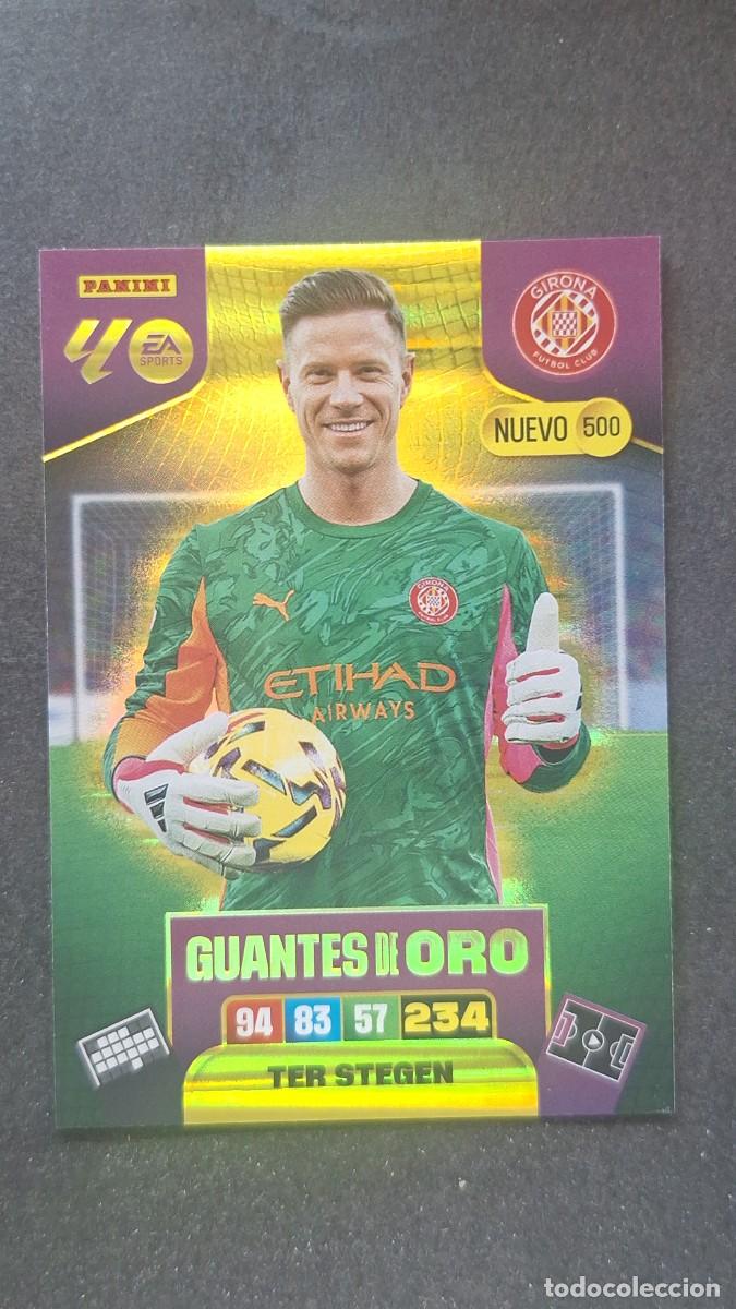 Cromos de F&uacute;tbol: L3 TER STEGEN GIRONA F. C. 500 NUEVO GUANTES DE ORO ADRENALYN XL LIGA 2025/2026 25 26 PANINI