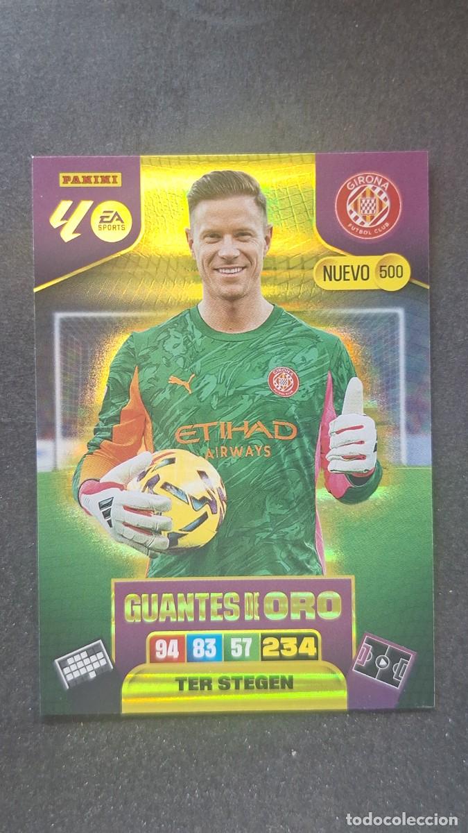 Cromos de F&uacute;tbol: L3 TER STEGEN GIRONA F. C. 500 NUEVO GUANTES DE ORO ADRENALYN XL LIGA 2025/2026 25 26 PANINI
