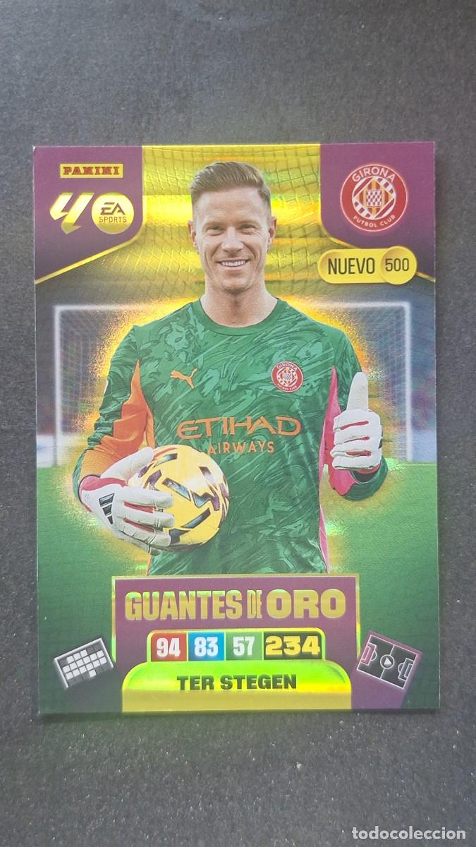 Cromos de F&uacute;tbol: L3 TER STEGEN GIRONA F. C. 500 NUEVO GUANTES DE ORO ADRENALYN XL LIGA 2025/2026 25 26 PANINI