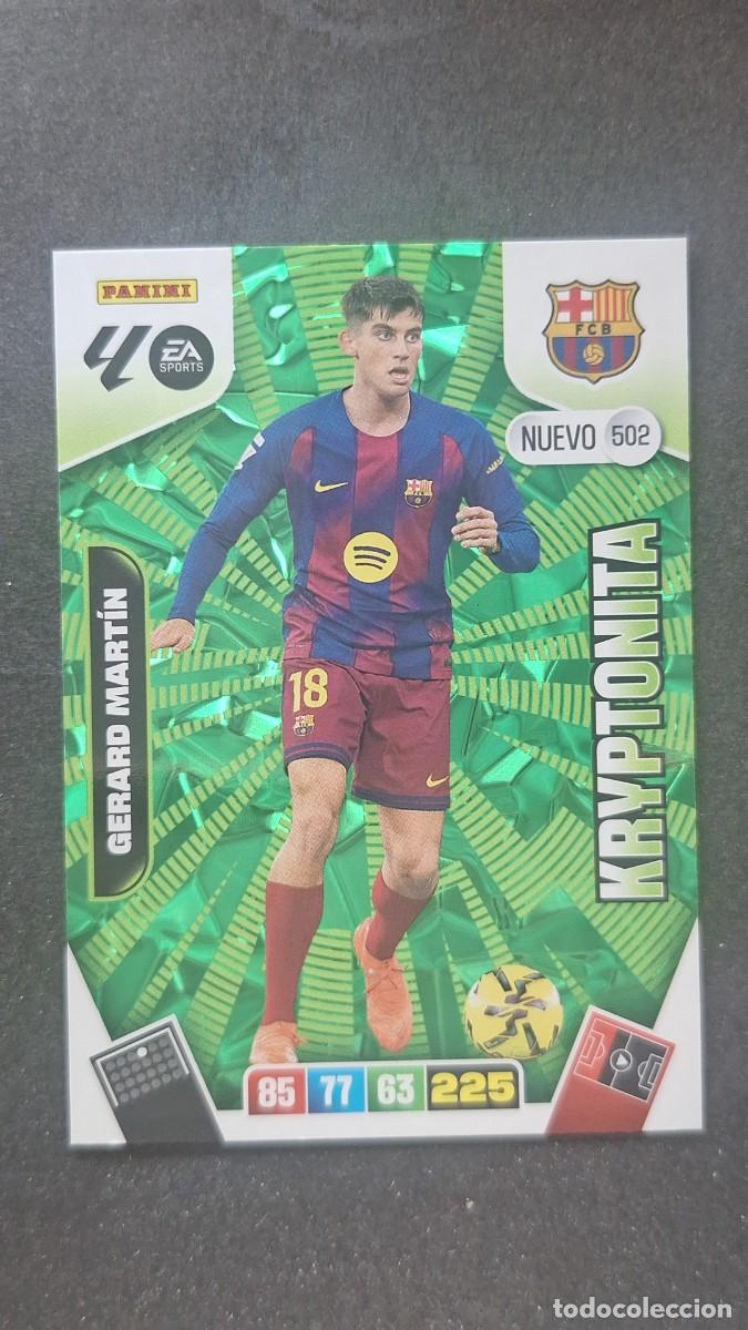 Cromos de F&uacute;tbol: L3 GERARD MARTIN F. C. BARCELONA 502 NUEVO KRYPTONITA ADRENALYN XL LIGA 2025/2026 25 26 PANINI