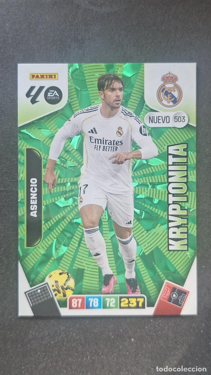 Cromos de F&uacute;tbol: L3 ASENSIO REAL MADRID 503 NUEVO KRYPTONITA ADRENALYN XL LIGA 2025/2026 25 26 PANINI