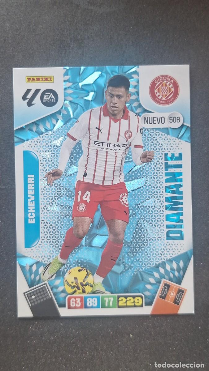 Cromos de F&uacute;tbol: L3 ECHEVERRI GIRONA F. C. 506 NUEVO DIAMANTE ADRENALYN XL LIGA 2025/2026 25 26 PANINI