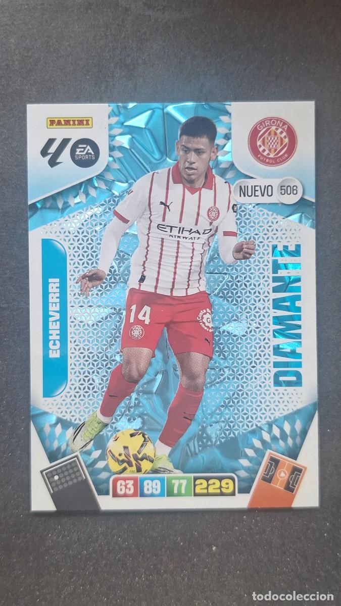 Cromos de F&uacute;tbol: L3 ECHEVERRI GIRONA F. C. 506 NUEVO DIAMANTE ADRENALYN XL LIGA 2025/2026 25 26 PANINI