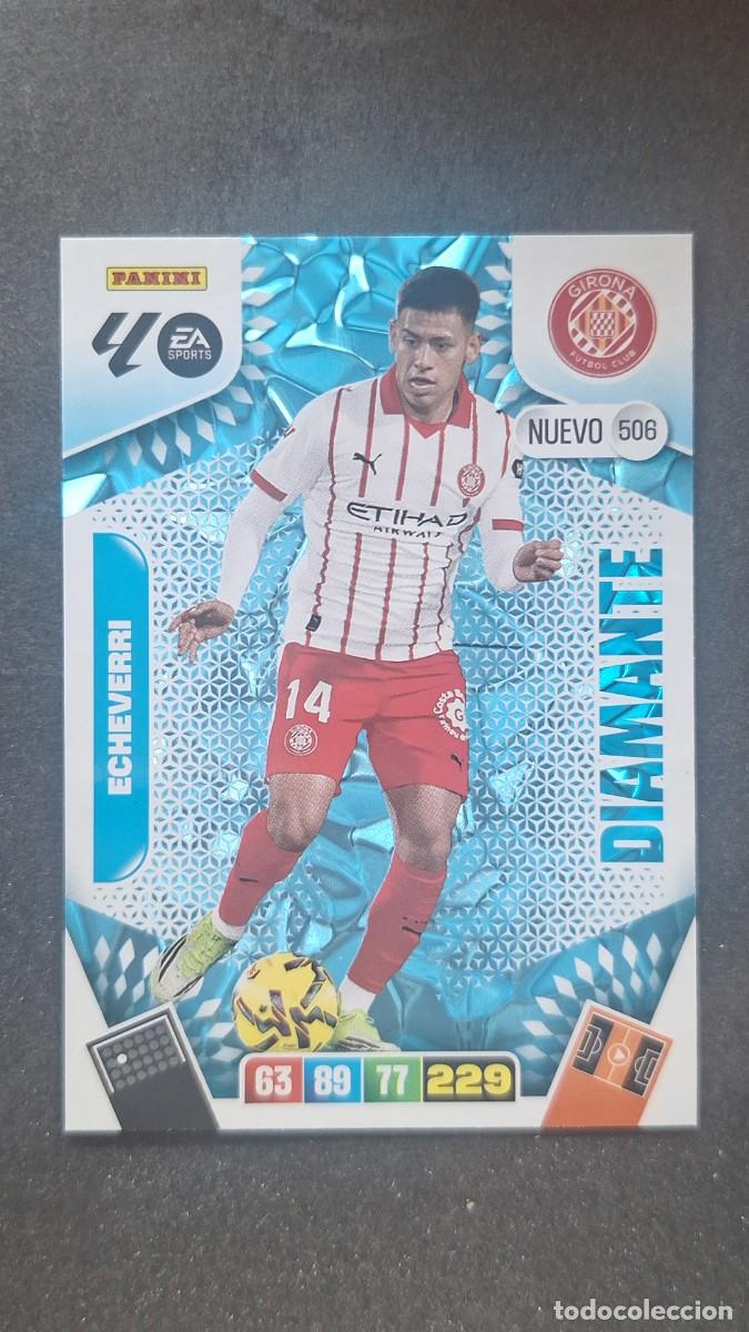 Cromos de F&uacute;tbol: L3 ECHEVERRI GIRONA F. C. 506 NUEVO DIAMANTE ADRENALYN XL LIGA 2025/2026 25 26 PANINI