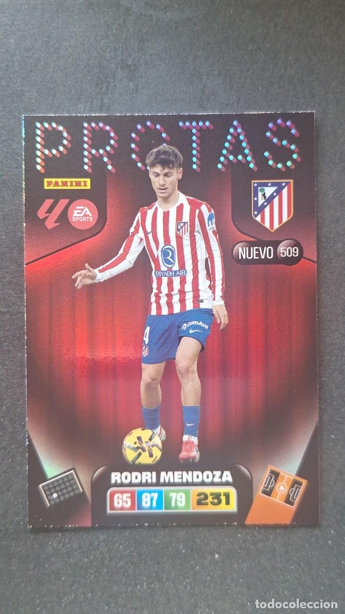 Cromos de F&uacute;tbol: L3 RODRI MENDOZA ATLETICO DE MADRID 509 NUEVO PROTAS ADRENALYN XL LIGA 2025/2026 25 26 PANINI