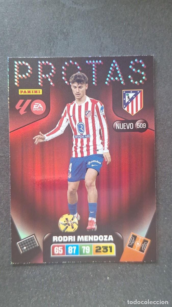 Cromos de F&uacute;tbol: L3 RODRI MENDOZA ATLETICO DE MADRID 509 NUEVO PROTAS ADRENALYN XL LIGA 2025/2026 25 26 PANINI