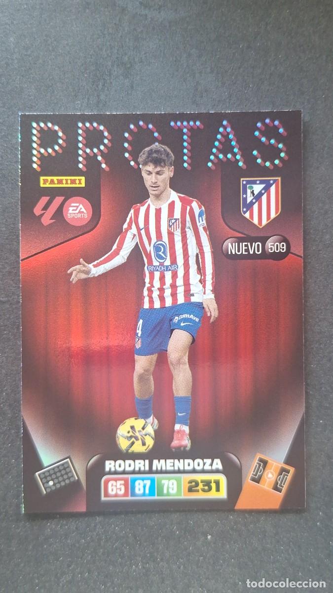 Cromos de F&uacute;tbol: L3 RODRI MENDOZA ATLETICO DE MADRID 509 NUEVO PROTAS ADRENALYN XL LIGA 2025/2026 25 26 PANINI