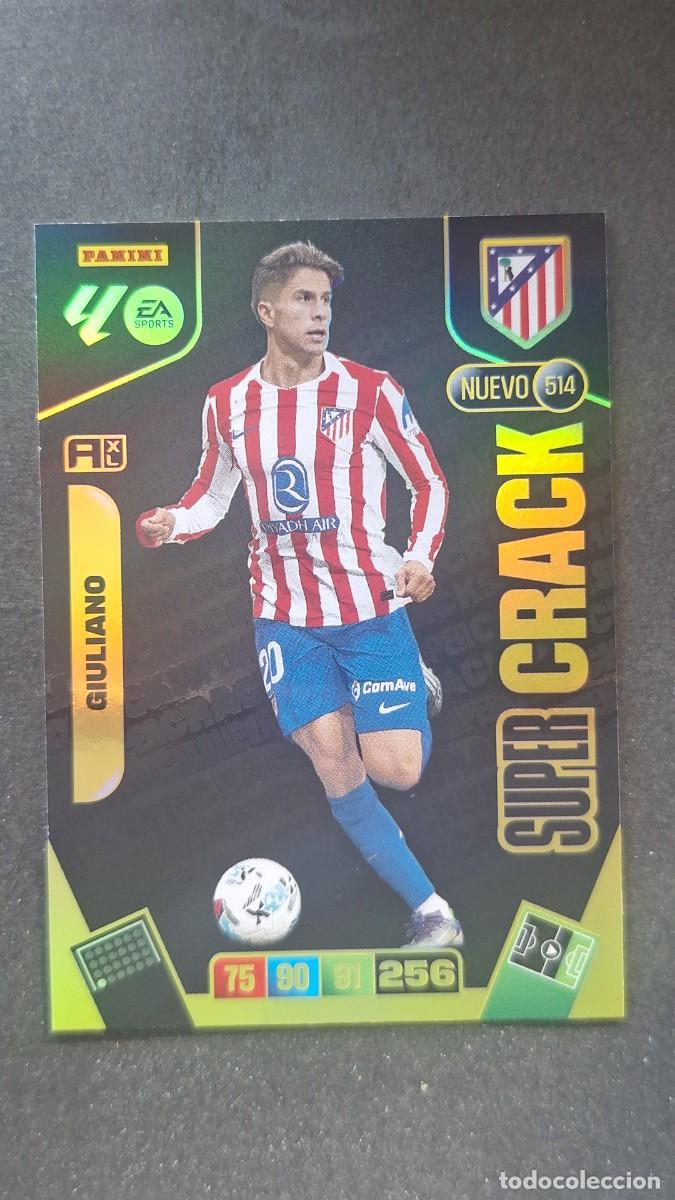 Cromos de F&uacute;tbol: L3 GIULIANO ATLTICO DE MADRID 514 NUEVO SUPER CRACK ADRENALYN XL LIGA 2025/2026 25 26 PANINI