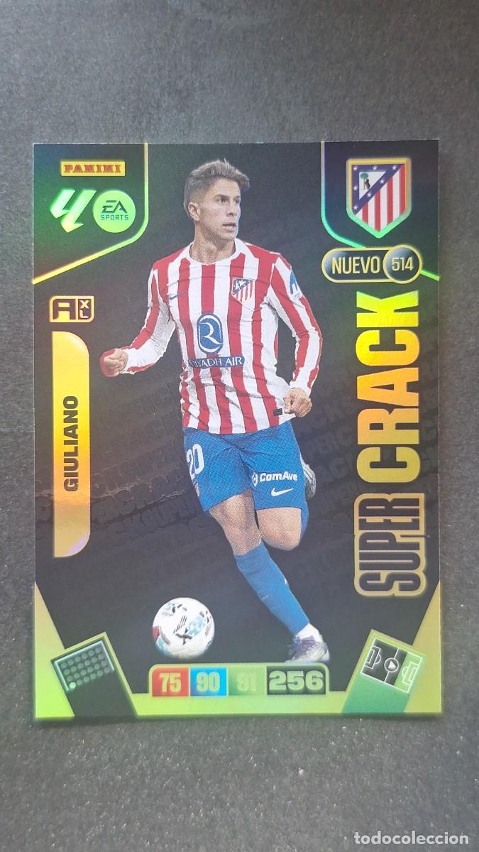 Cromos de F&uacute;tbol: L3 GIULIANO ATLTICO DE MADRID 514 NUEVO SUPER CRACK ADRENALYN XL LIGA 2025/2026 25 26 PANINI