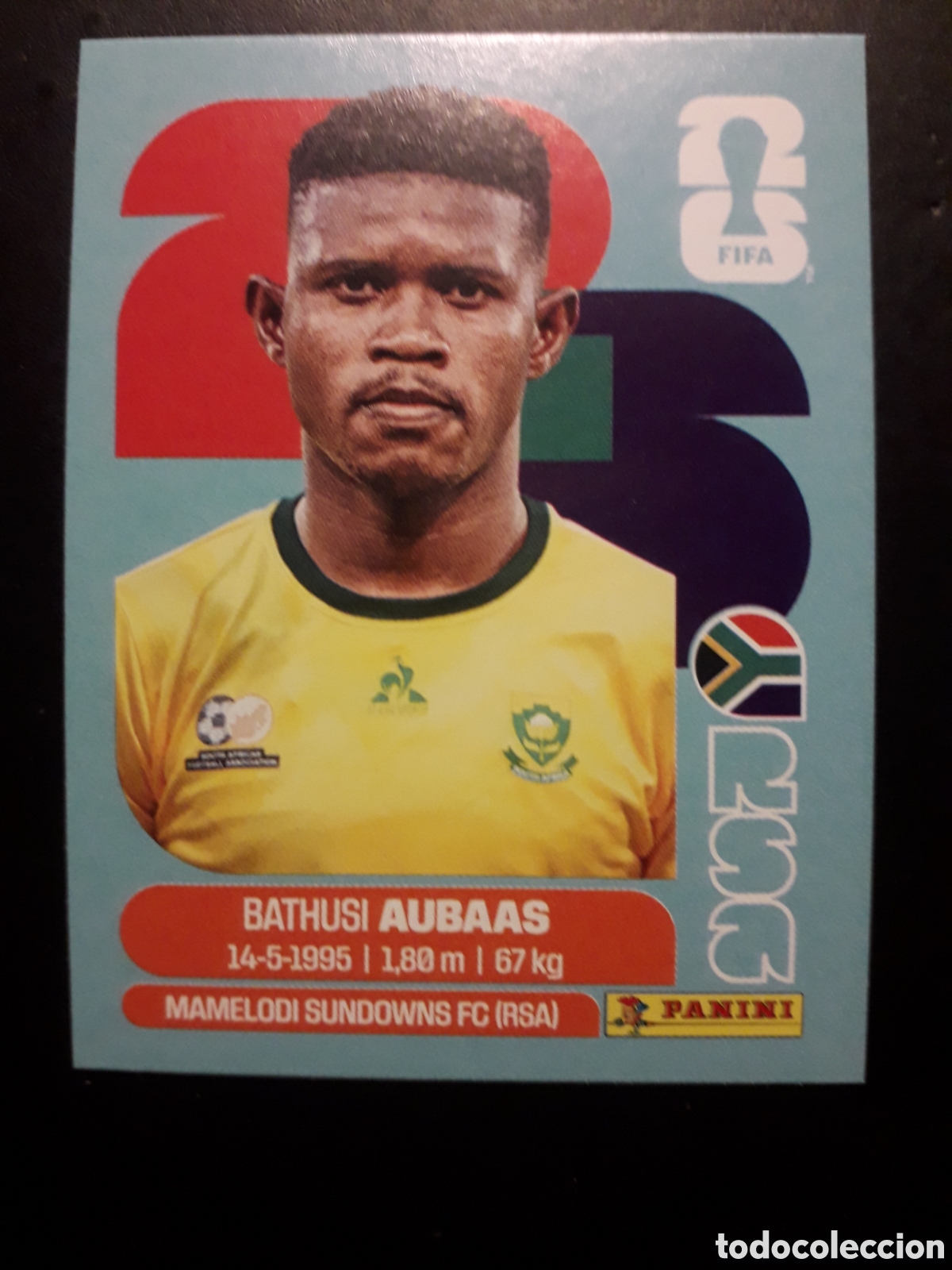 Cromos de F&uacute;tbol: AUBAAS SUD&Aacute;FRICA RSA 14 MUNDIAL F&Uacute;TBOL 2026 FIFA WORLD CUP PANINI SIN PEGAR PEDIDO M&Iacute;NIMO 3&euro;