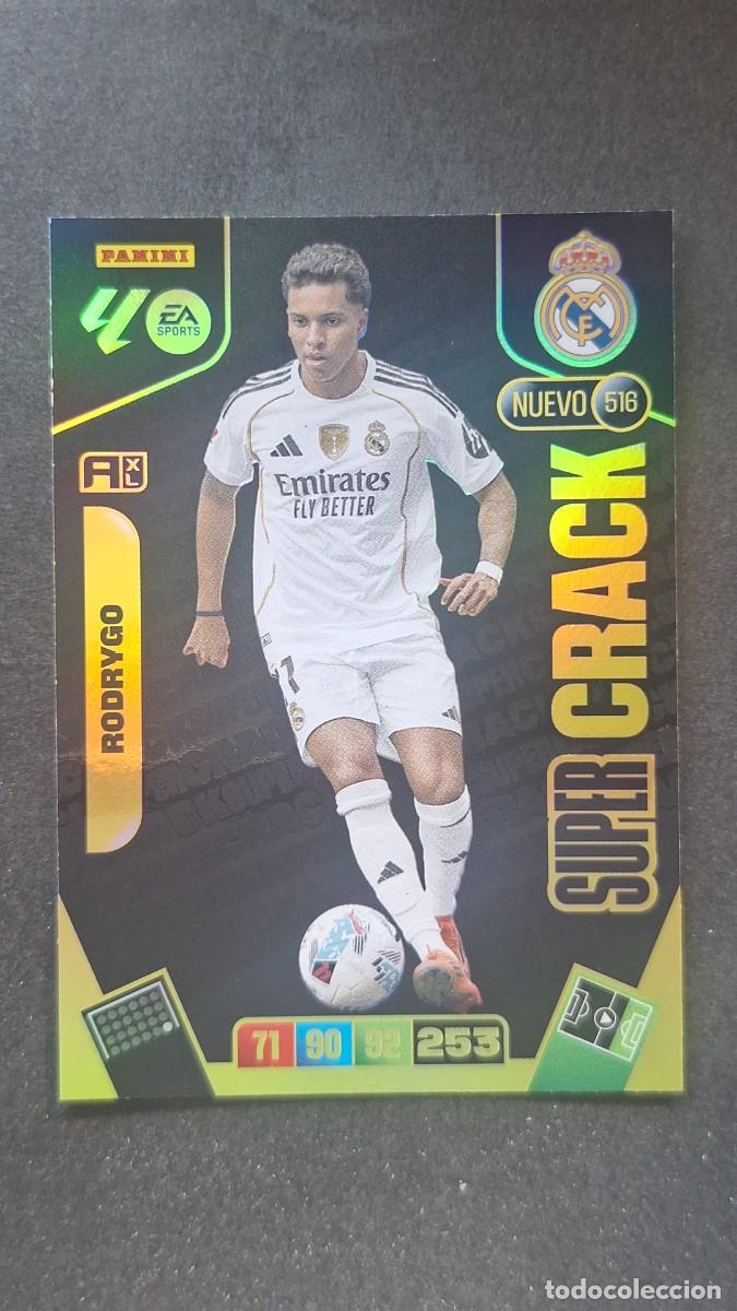 Cromos de F&uacute;tbol: L3 RODRYGO REAL MADRID 516 NUEVO SUPER CRACK ADRENALYN XL LIGA 2025/2026 25 26 PANINI