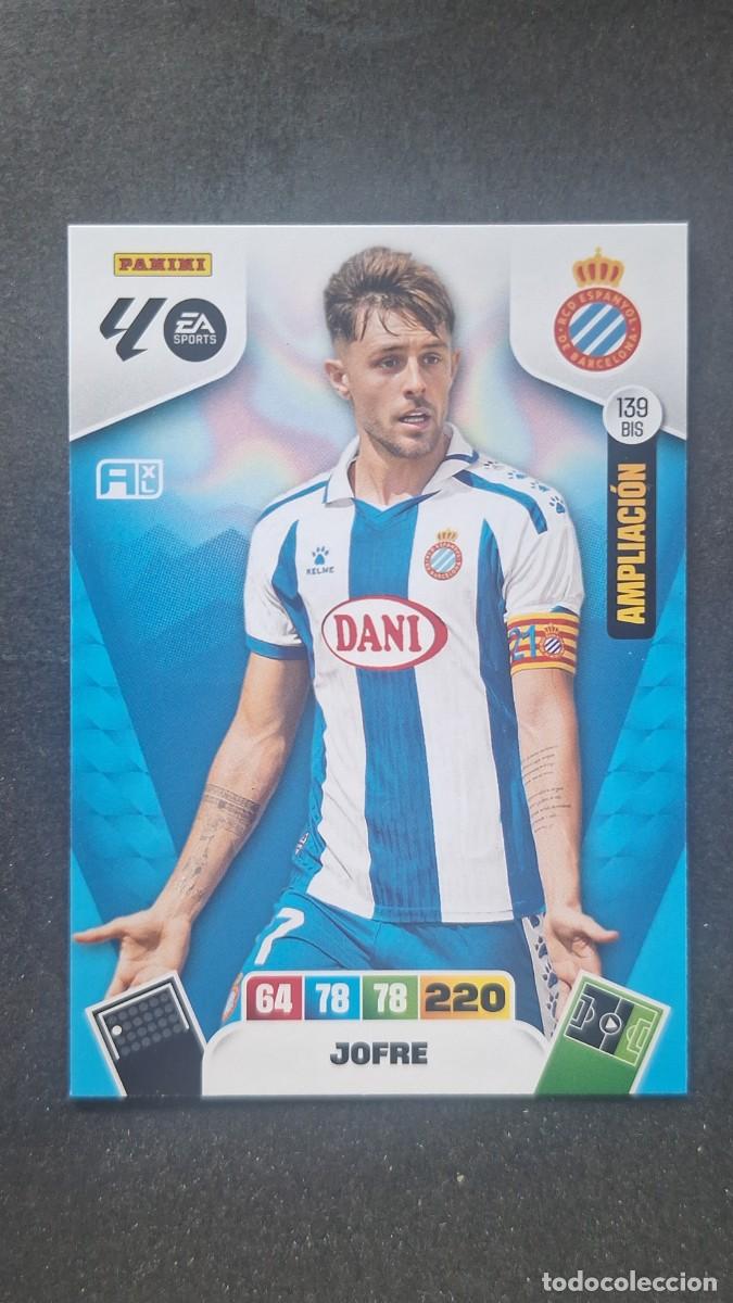Cromos de F&uacute;tbol: L3 JOFRE R. C. D. ESPA&Ntilde;OL 139 BIS AMPLIACION ADRENALYN XL LIGA 2025/2026 25 26 PANINI