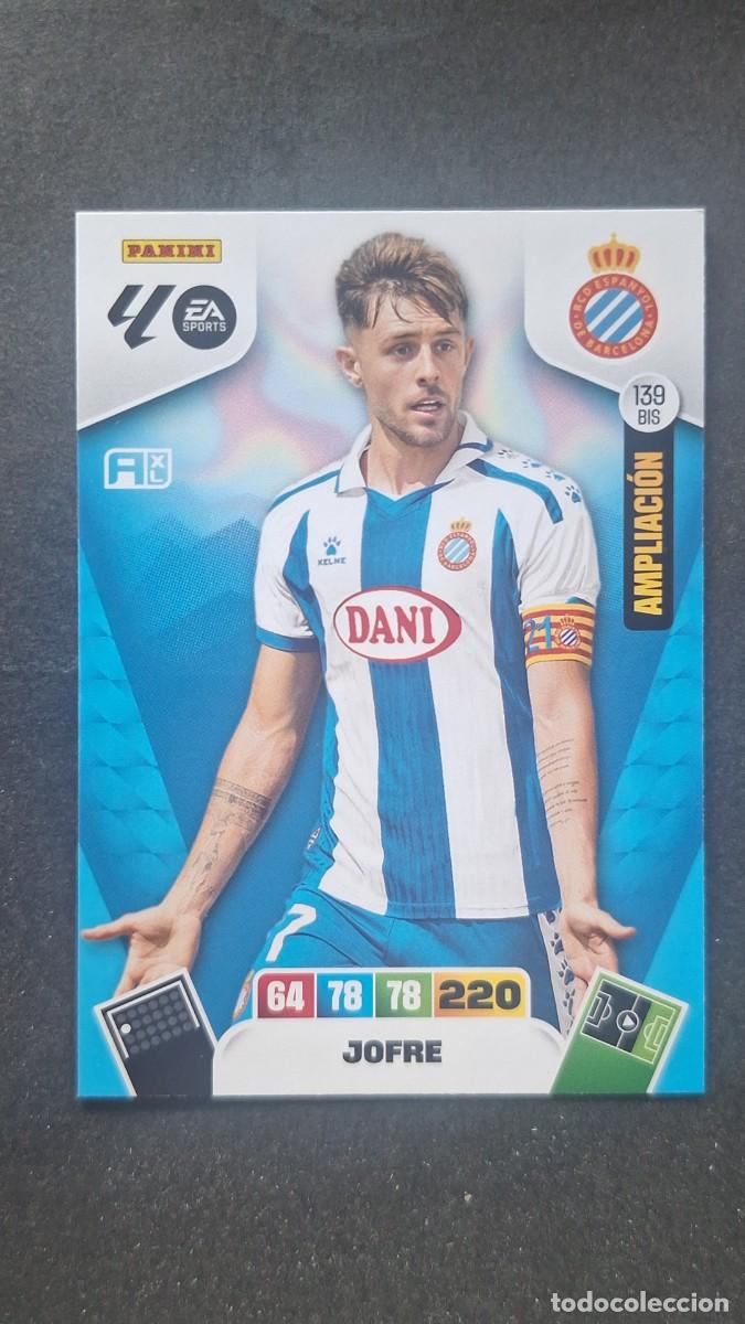 Cromos de F&uacute;tbol: L3 JOFRE R. C. D. ESPA&Ntilde;OL 139 BIS AMPLIACION ADRENALYN XL LIGA 2025/2026 25 26 PANINI