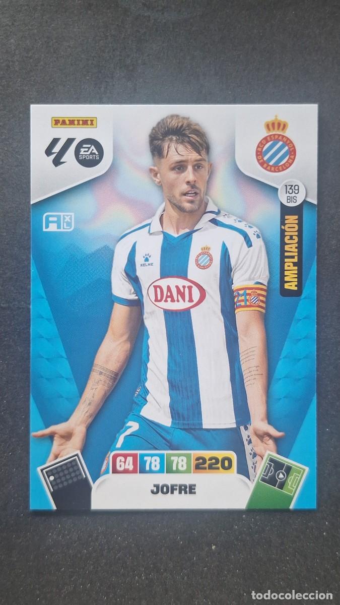 Cromos de F&uacute;tbol: L3 JOFRE R. C. D. ESPA&Ntilde;OL 139 BIS AMPLIACION ADRENALYN XL LIGA 2025/2026 25 26 PANINI